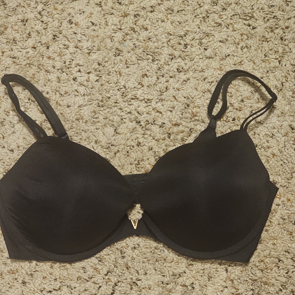 Victoria's Secret Black Bra with Gold Accent